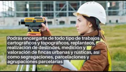 Formarte de Especialista en Topografía Electrónica: salidas laborales en las que conseguirás desarrollarte profesionalmente